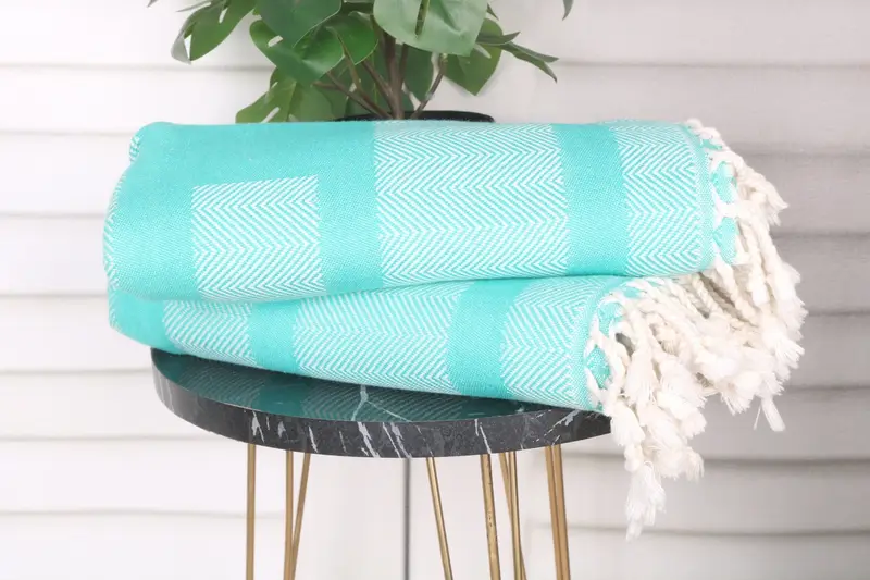 Custom Wedding Gift From Bridesmaid, 68x38 Cotton Chevron Towel, Personalized Gift For Her, Personalized Towel, Personalized Gifts, Soft towel - 4