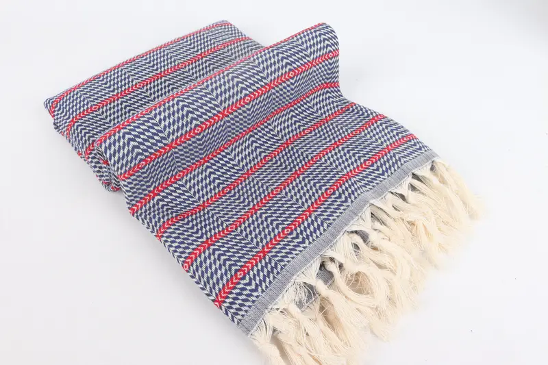 Bridal Shower Favor, 70x40 Cotton Striped Towel, Hammam towel, Girls Weekend Getaways Gifts, Bridal Shower Gift, Organic Beach Towel, Gift For Him - 6