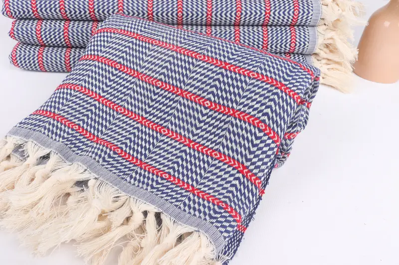 Bridal Shower Favor, 70x40 Cotton Striped Towel, Hammam towel, Girls Weekend Getaways Gifts, Bridal Shower Gift, Organic Beach Towel, Gift For Him - 4