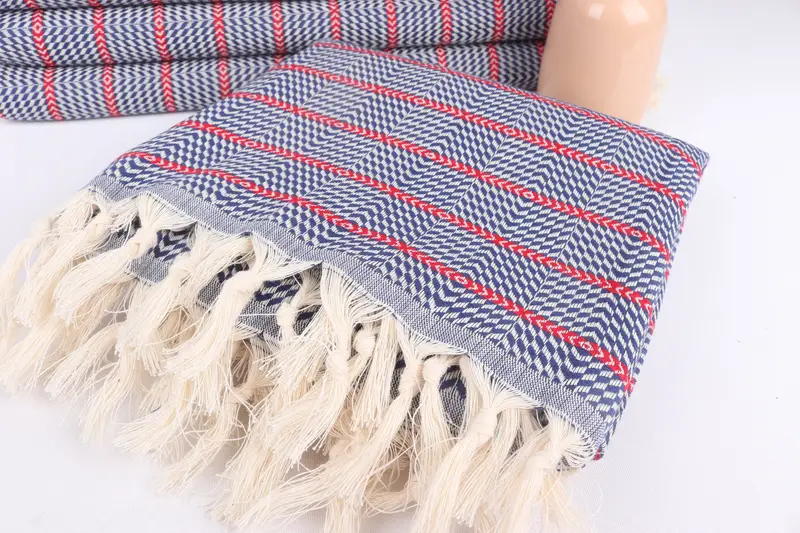 Bridal Shower Favor, 70x40 Cotton Striped Towel, Hammam towel, Girls Weekend Getaways Gifts, Bridal Shower Gift, Organic Beach Towel, Gift For Him - 5