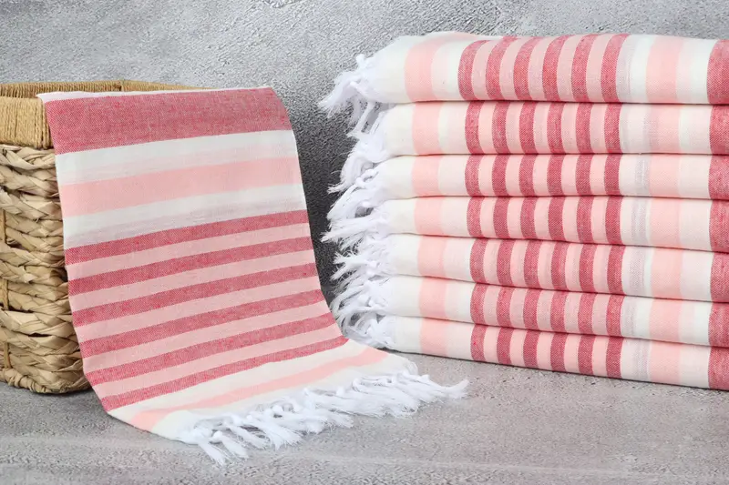 Home Decor Gifts, Embroidered Turkish Towel, 68x40 Cotton Striped Towel, Wedding Gift Ideas, Decorative Towel, Personalized Towel, Lightweight towel - 3