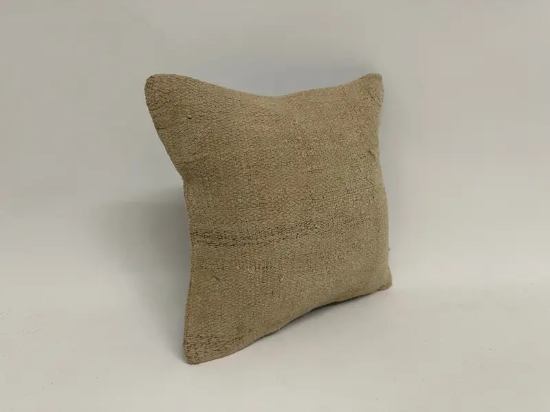 Kilim -Kissen, 12x12 Beige Kissenabdeckung, Kissenabdeckung, Vintage -Kilim -Wurfkissen, Retro -Kissenabdeckung, nachhaltiges Kissengehäuse, Kilimkissen - 3