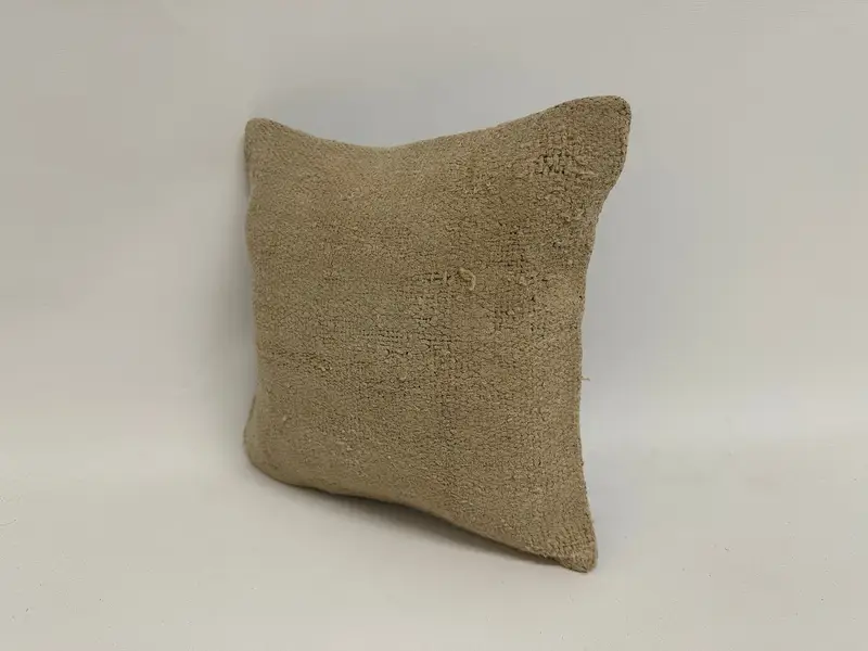 Kilim -Kissen, 12x12 Beige Kissenabdeckung, Kissenabdeckung, Vintage -Kilim -Wurfkissen, Retro -Kissenabdeckung, nachhaltiges Kissengehäuse, Kilimkissen - 4