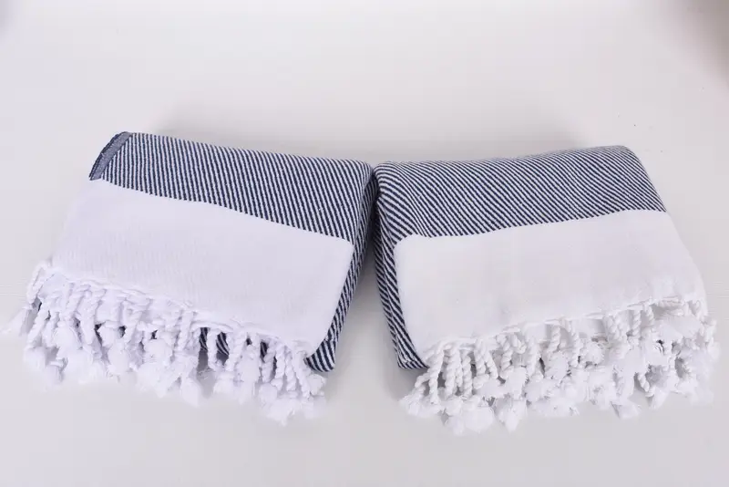 Peshtemal Towel, 70x40 Cotton Chevron Towel, Large Turkish Towel, Personalized Towel Gift, Gift For Bride, Hammam towel, Custom Bath Towel - 6