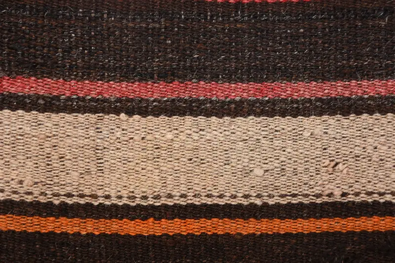 Boho Pillow, Pillow Cover, Gift Pillow, Meditation Cushion Cover, Vintage Kilim Pillow, Rustic Pillow Case, 12x20 Brown Pillow Sham - 3
