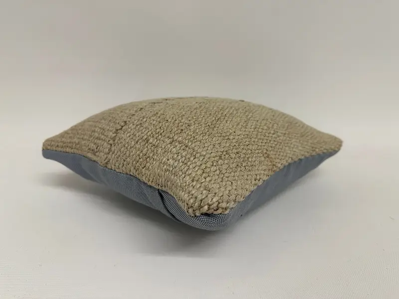 Vintage Kilim Throw Pillow, Kilim Pillow, Cushion Case, Vintage Kilim Pillow, 12x12 Beige Pillow Case, Vintage Pillow Sham, Christmas Pillow Sham - 6