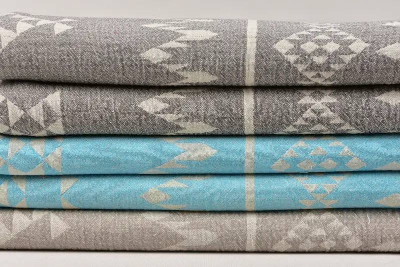 Home Decor Gifts, 70x40 Cotton Dolphin Patterned Towel, Quick-dry towel, Sand-free peshtemal towel for the beach, Turkish towel, Valentines Gift - 2