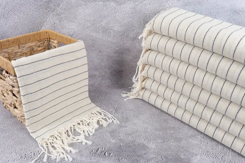 Wedding Gifts Towel, Home Decor Gifts, Hammam towel, 70x38 Cotton Striped Towel, Best Friend Gift Ideas, Turkish towel bulk order for wedding gifts - 3