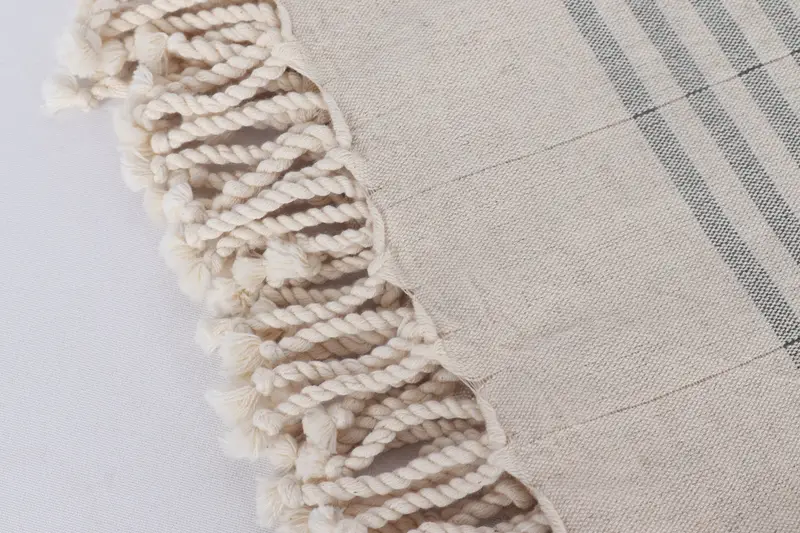 Monogram Towels, Sand-free towel, Custom Towel, Bridesmaid Gifts, Travel Towel, Christmas Favors, Organic Cotton Towel, 70x40 Linen Striped Towel - 7