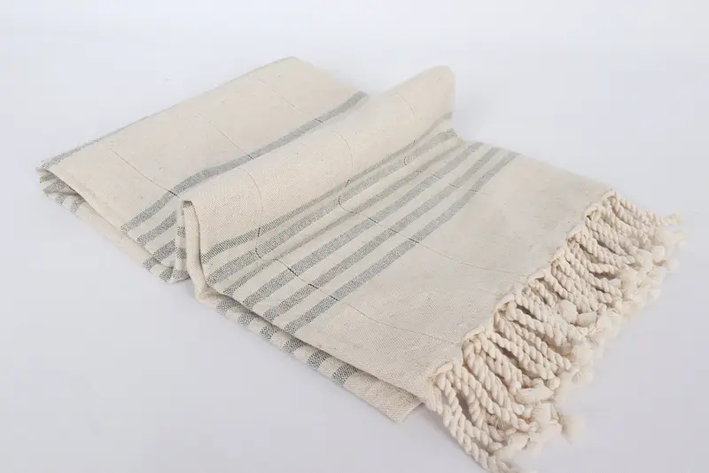 Monogram Towels, Sand-free towel, Custom Towel, Bridesmaid Gifts, Travel Towel, Christmas Favors, Organic Cotton Towel, 70x40 Linen Striped Towel - 6