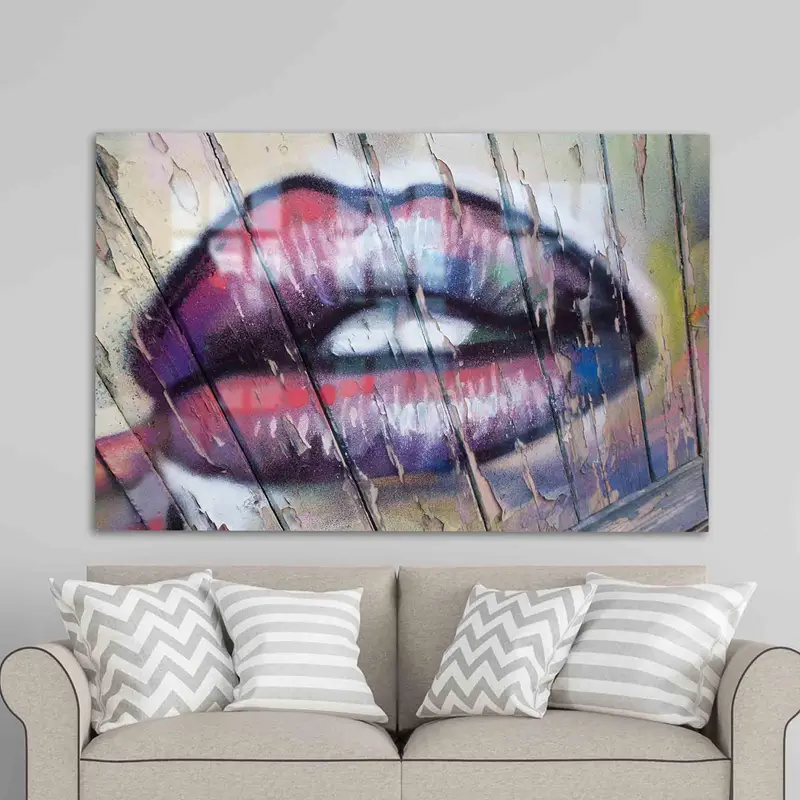 エレガントなプリントガラス: 日常使いに適したロフト風のモダンなデザイン