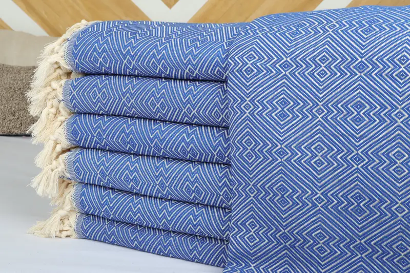 92x80 Cotton Diamond Towel, Bridal Shower Gift, Girl Trip Party Favor, Spa Gift, Bedspread, Bachelorette Large Towel, Bachelorette Party Favors - 2