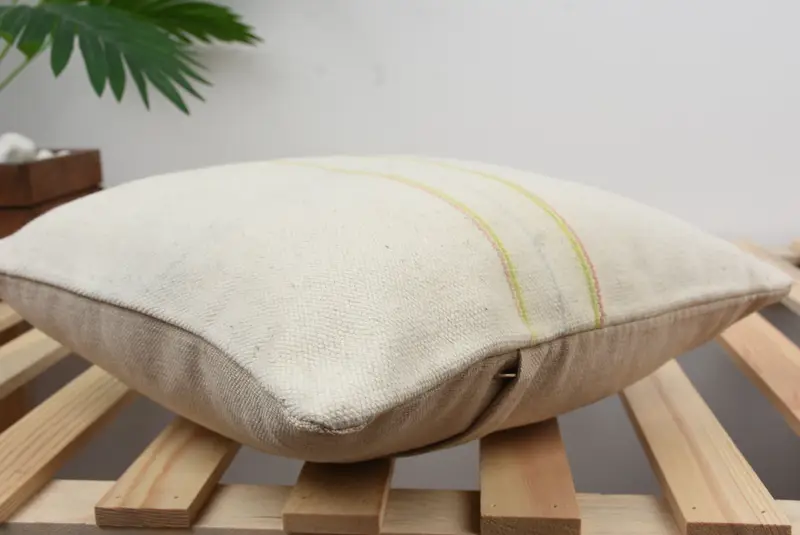 Vintage Kilim Throw Pillow, 14x14 White Cushion Cover, Decorative Throw Cushion Cover, Throw Kilim Pillow, Cushion, Kilim Pillow Cover - 4