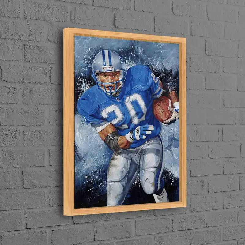 エレガントなデトロイト ライオンズ フットボール キャンバス - アメリカン スポーツ アート