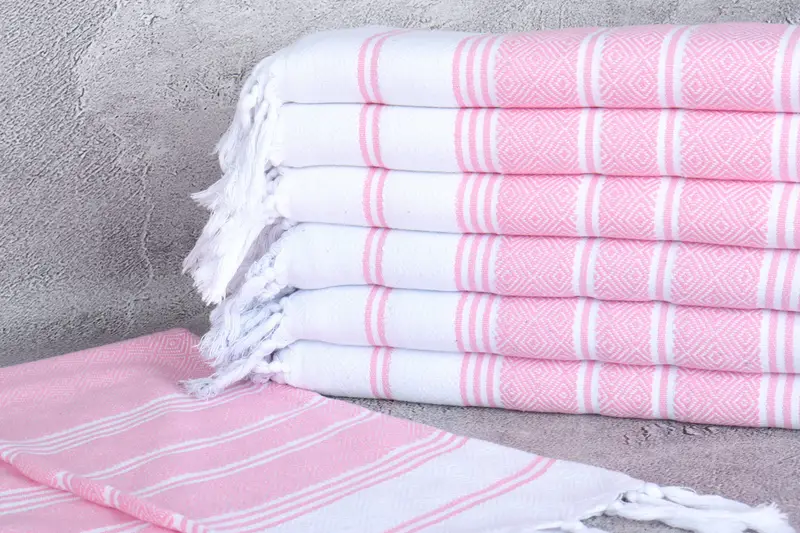 Turkish Hand Towel, Monogram Kitchen Towel, Anniversary Gift For Her, Personalized Hand Towel, Holiday Towel, 40x18 Cotton Diamond Towel - 2