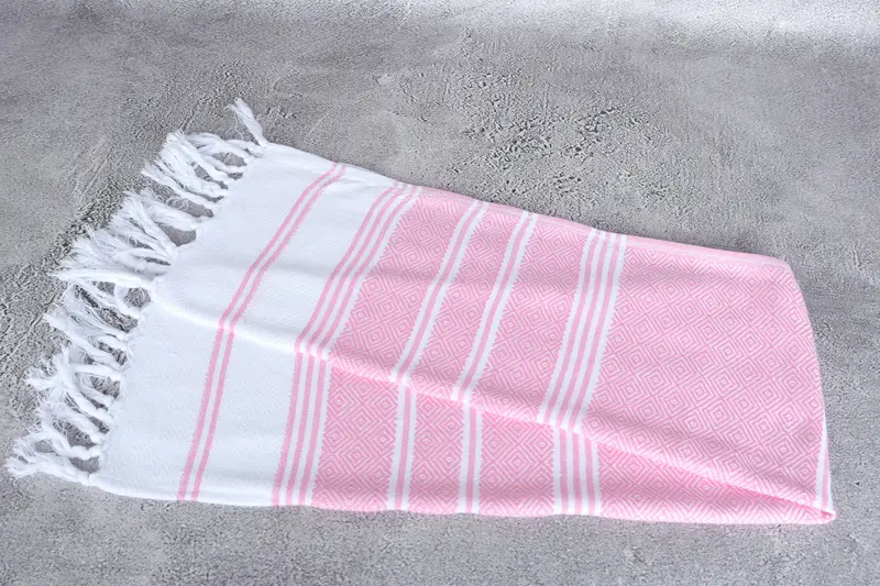 Turkish Hand Towel, Monogram Kitchen Towel, Anniversary Gift For Her, Personalized Hand Towel, Holiday Towel, 40x18 Cotton Diamond Towel - 6