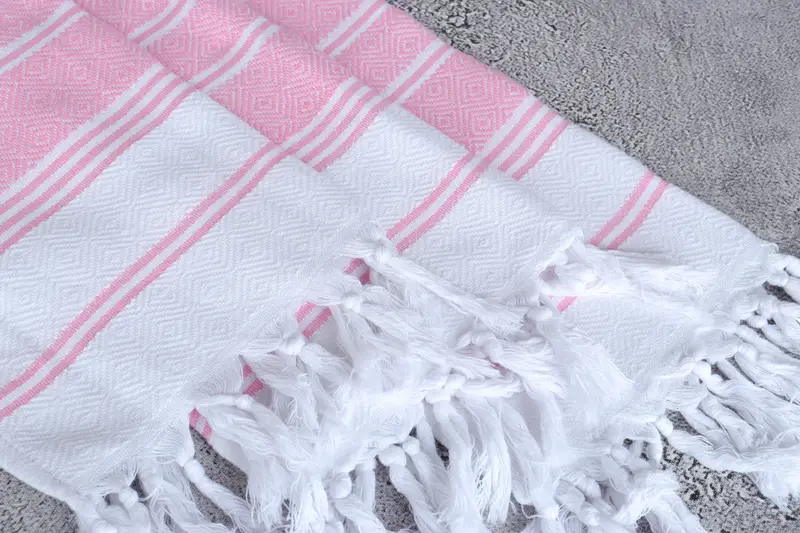 Turkish Hand Towel, Monogram Kitchen Towel, Anniversary Gift For Her, Personalized Hand Towel, Holiday Towel, 40x18 Cotton Diamond Towel - 5
