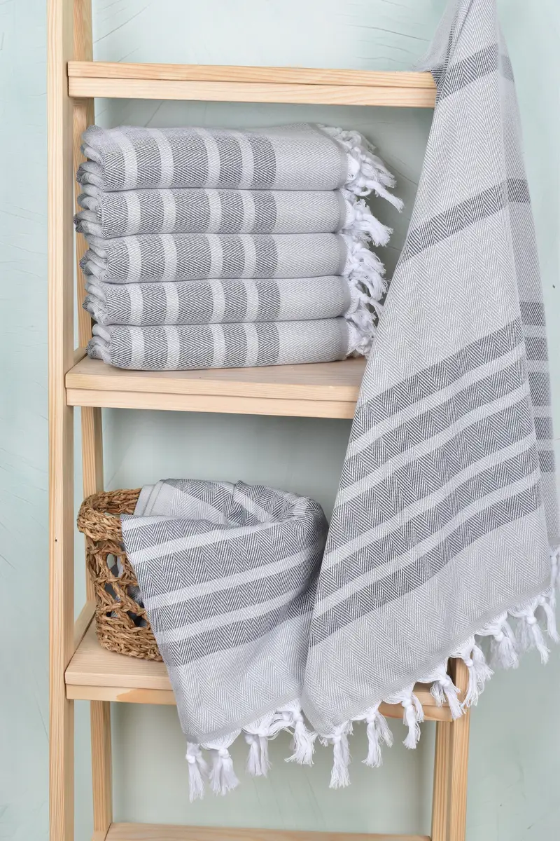 Housewarming Gift, 68x36 Cotton Chevron Towel, Quick-dry peshtemal, Large Beach Towel Personalized, Bridal Shower Gifts, Luxury towel, Bath towel - 3