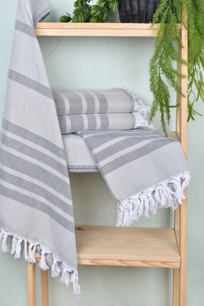 Housewarming Gift, 68x36 Cotton Chevron Towel, Quick-dry peshtemal, Large Beach Towel Personalized, Bridal Shower Gifts, Luxury towel, Bath towel - 6