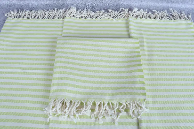 Toalla de cocina, toalla decorativa, toalla de spa, ideas de regalos de mejor amigo, toalla de cocina personalizada, toalla a rayas de algodón 40x24, toalla de cocina monograma - 4