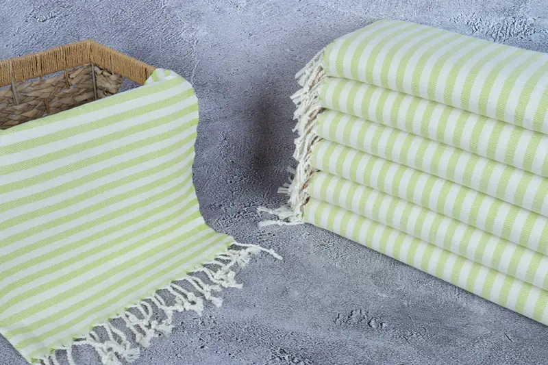 Toalla de cocina, toalla decorativa, toalla de spa, ideas de regalos de mejor amigo, toalla de cocina personalizada, toalla a rayas de algodón 40x24, toalla de cocina monograma - 3