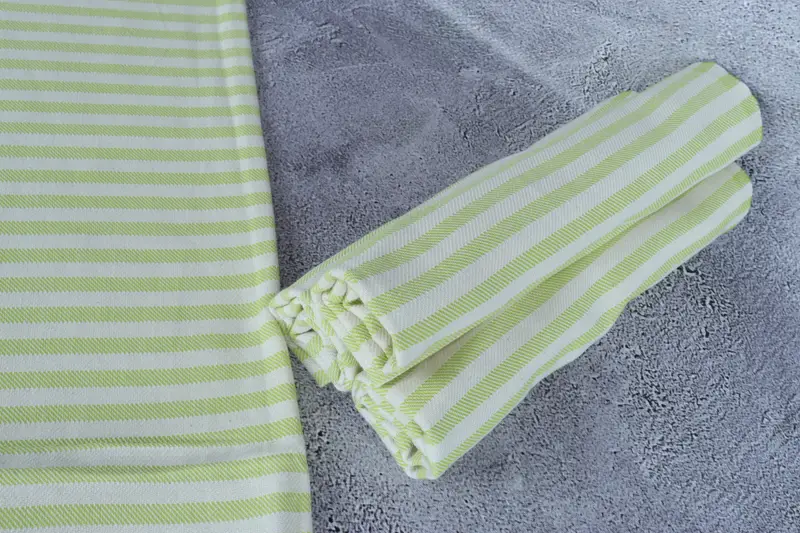 Toalla de cocina, toalla decorativa, toalla de spa, ideas de regalos de mejor amigo, toalla de cocina personalizada, toalla a rayas de algodón 40x24, toalla de cocina monograma - 8