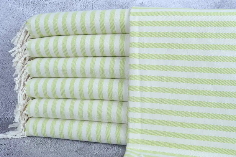 Toalla de cocina, toalla decorativa, toalla de spa, ideas de regalos de mejor amigo, toalla de cocina personalizada, toalla a rayas de algodón 40x24, toalla de cocina monograma - 1