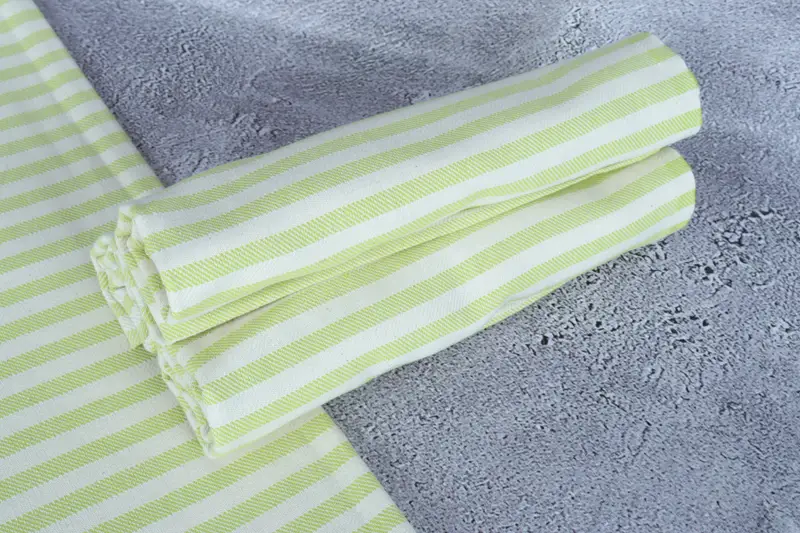 Toalla de cocina, toalla decorativa, toalla de spa, ideas de regalos de mejor amigo, toalla de cocina personalizada, toalla a rayas de algodón 40x24, toalla de cocina monograma - 7