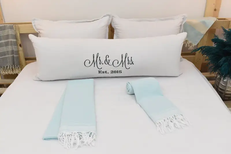Bachelorette Gifts, Tablecloth, Monogram Blanket, Turkish Throw Blanket, Personalize Gift, 92x56 Cotton Striped Towel, Bachelorette Large Towel - 3