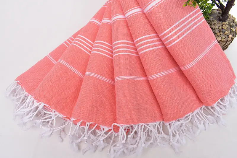 Guest Towel, Thin towel, 70x40 Cotton Striped Towel, Gift For Him, Engagement Gift, Organic Beach Towel, Bachelor Bachelorette Party Favors - 4
