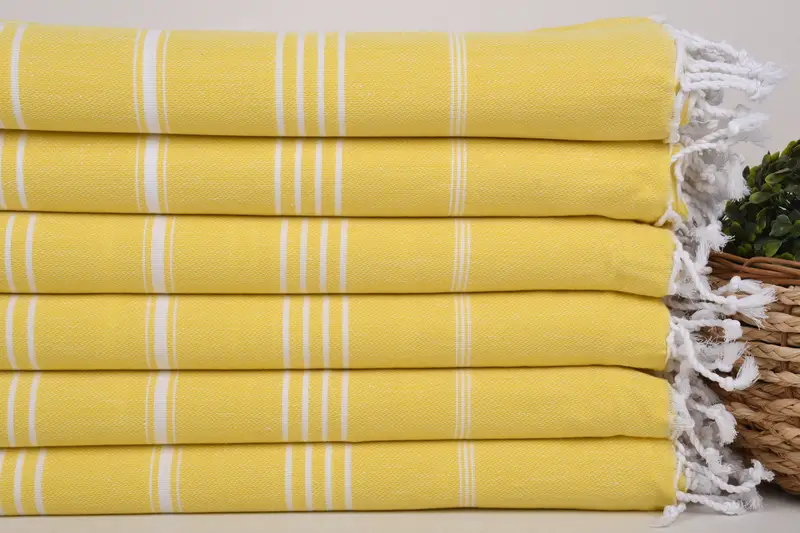 Traditional Turkish peshtemal for hammam, 70x40 Cotton Striped Towel, Housewarming Gift, Turkish hand towel, Handmade Gift, Home Decor Towel - 2
