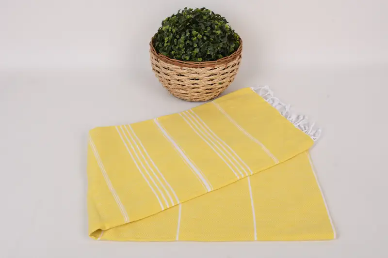 Traditional Turkish peshtemal for hammam, 70x40 Cotton Striped Towel, Housewarming Gift, Turkish hand towel, Handmade Gift, Home Decor Towel - 4
