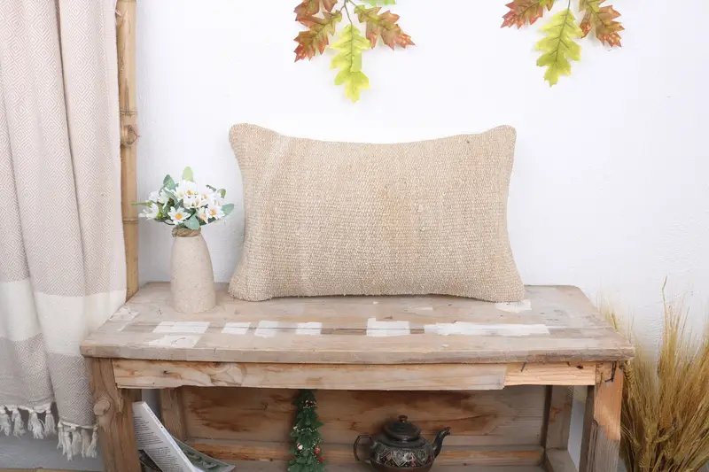 Custom Pillow Cover, Custom Pillow, 12x20 White Cushion Cover, Gift Pillow, Home Decor Pillow, Cushion, Antique Pillows, Ethnic Throw Cushion Cover - 1