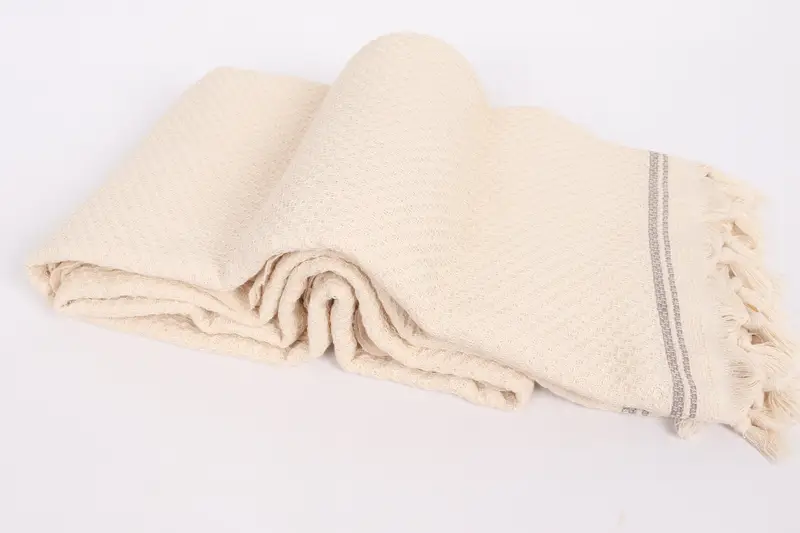 Home Decor Gifts, Wedding Anniversary Gift, Bridesmaid Gifts, 94x92 Cotton Striped Towel, Bridal Shower Gift, Gift For The Home Decor, Bedspread - 6