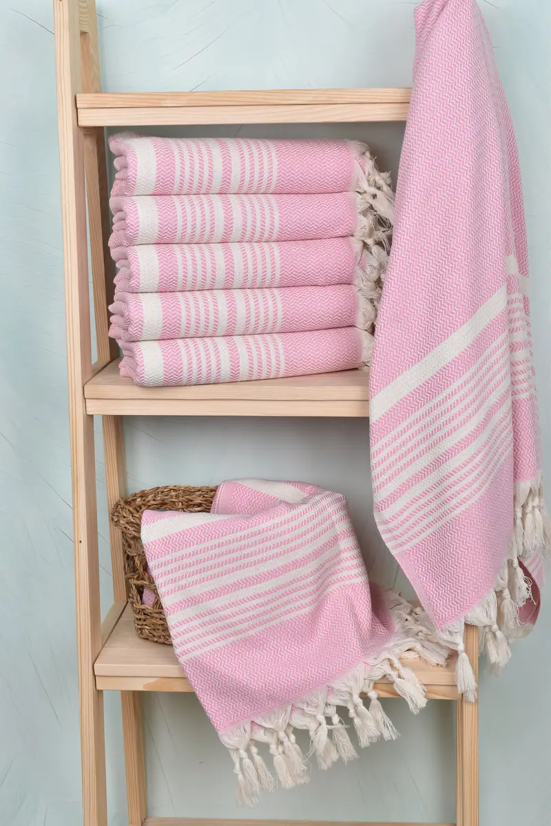 70x40 Cotton Striped Towel, Beach Size Towel, Bachelorette Gifts, Organic towel, Bachelorette Party Gifts, Soft towel, Spa Gift Towel, Bachelor Gift - 3
