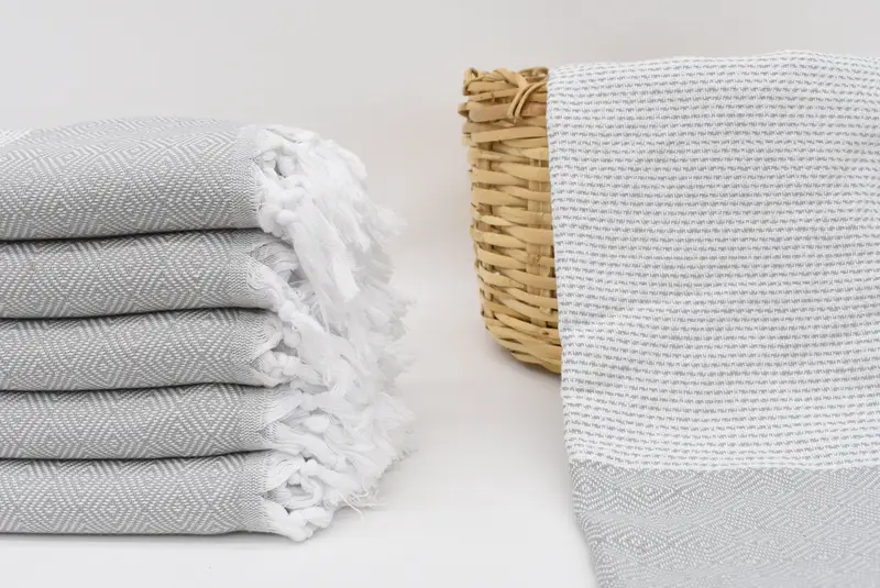 Hammam towel, Holiday Towel, Gifts For Him, Valentines Day Gift For Her, Sand-resistant towel, 70x40 Cotton Diamond Towel, Engagement Gift - 1