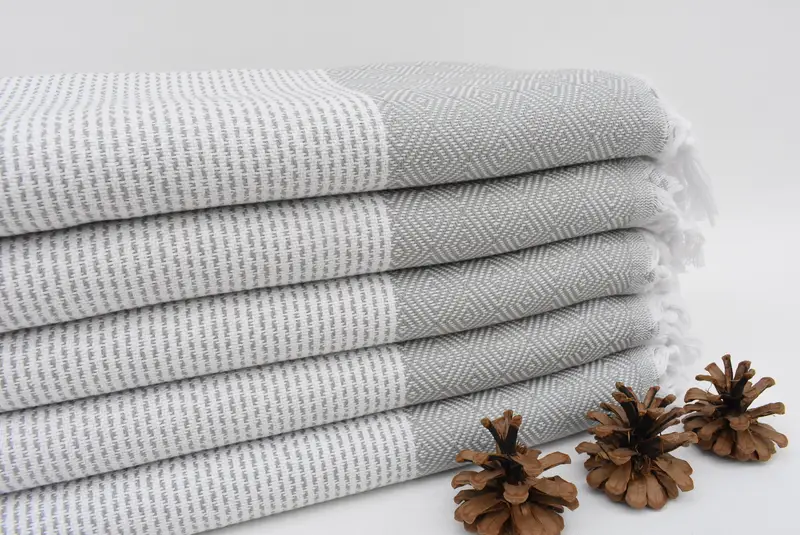 Hammam towel, Holiday Towel, Gifts For Him, Valentines Day Gift For Her, Sand-resistant towel, 70x40 Cotton Diamond Towel, Engagement Gift - 2