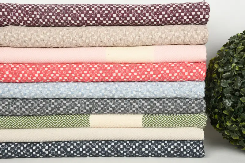 Personalized Gift, Unique Gift, Monogrammed Turkish Towel, 36x18 Cotton Set of 10 Towel, Organic Tea Towel, Bathroom Towels, Turkish Hand Towel - 3