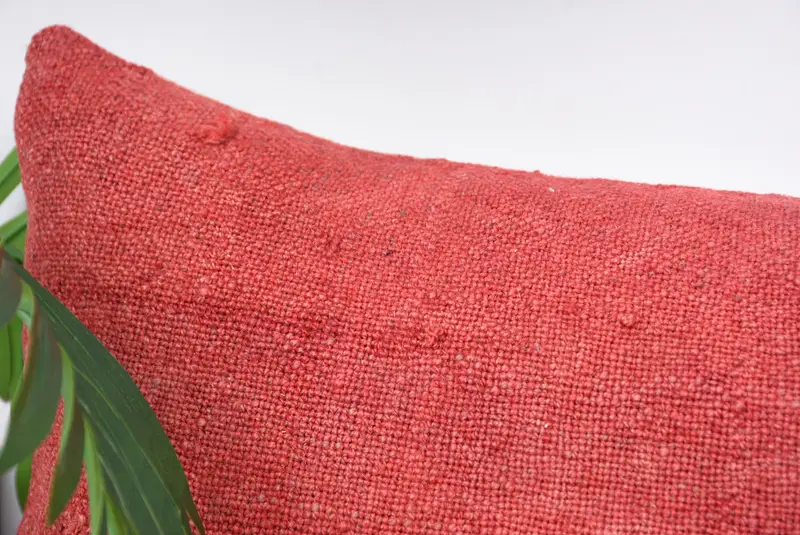 Cushion Case, Authentic Cushion, Turkish Kilim Pillow, Outdoor Cushion Cover, 12x36 Red Pillow Cover, Kilim Pillow, Pillow for Sofa - 2