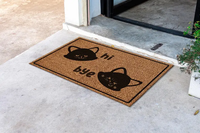 エレガントなプリントラグ：シックなリビングスペースのためのモダンなデザイン