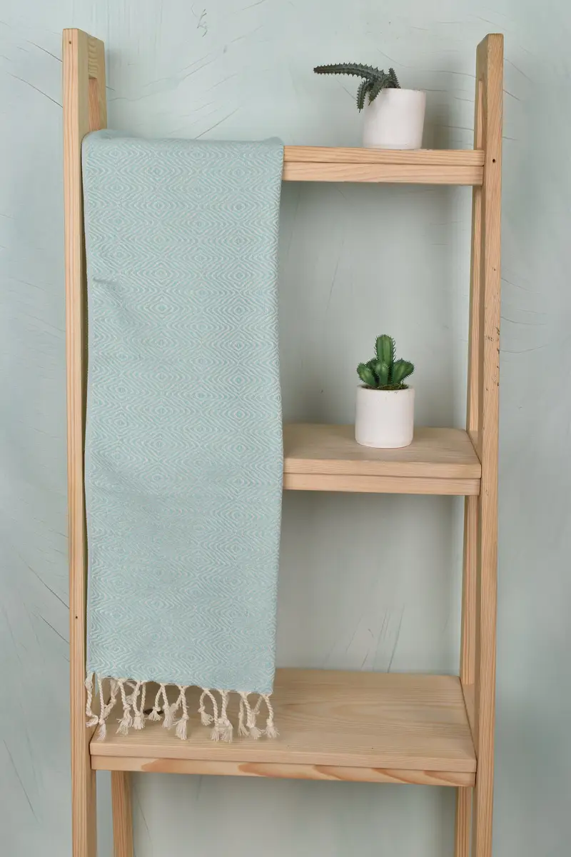 36x18 Cotton Zigzag Diamond Towel, Embroidery Towel, Bridesmaid Gifts, Gift For Mom, Monogrammed Hand Towel, Bachelor Towel, Turkish Hand Towel - 8