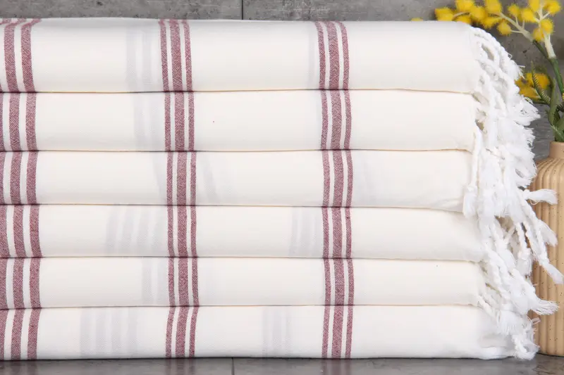 Absorbent towel, Turkish towel, 70x40 Cotton Striped Towel, Gift Boxes Towel, Wedding Favors, Best lightweight Turkish towel for travel USA - 1