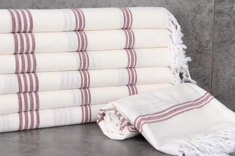 Absorbent towel, Turkish towel, 70x40 Cotton Striped Towel, Gift Boxes Towel, Wedding Favors, Best lightweight Turkish towel for travel USA - 2