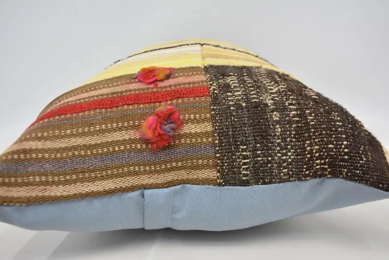Yellow & Brown Geometric Pillow, 20x28 Inches Size Decorative Pillow - 5