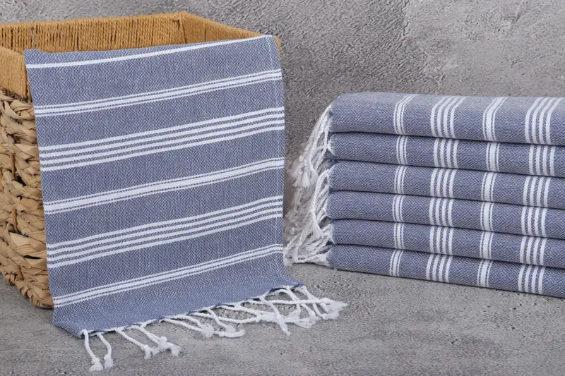 38x18 Cotton Striped Towel, Bridesmaid Gifts, Personalized Dish Towel, Wedding Shower Gift, Summer Gift, Turkish Tea Towel, Bridesmaid Gift - 3
