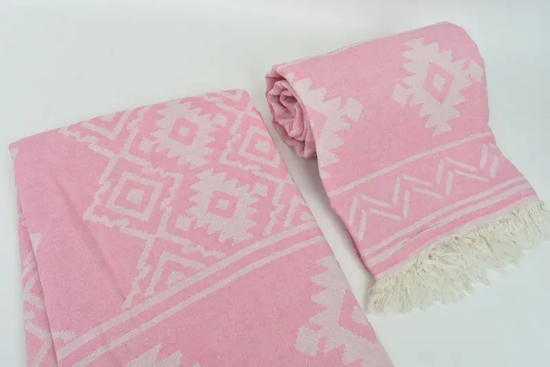 Housewarming Gift, Personalized Gifts, Turkish Towel Beach, Embroidery Towels, Organic Towel, 74x40 Cotton Geometric Towel, Girl Trip Party Favor - 8