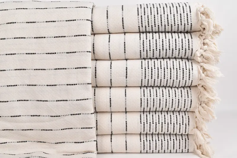 98x92 Cotton Striped Design Towel, Personalized Gifts, Custom Wedding Gifts, Best Wedding Gift, Mother Of The Groom Gift, Bachelorette Party Favors - 2