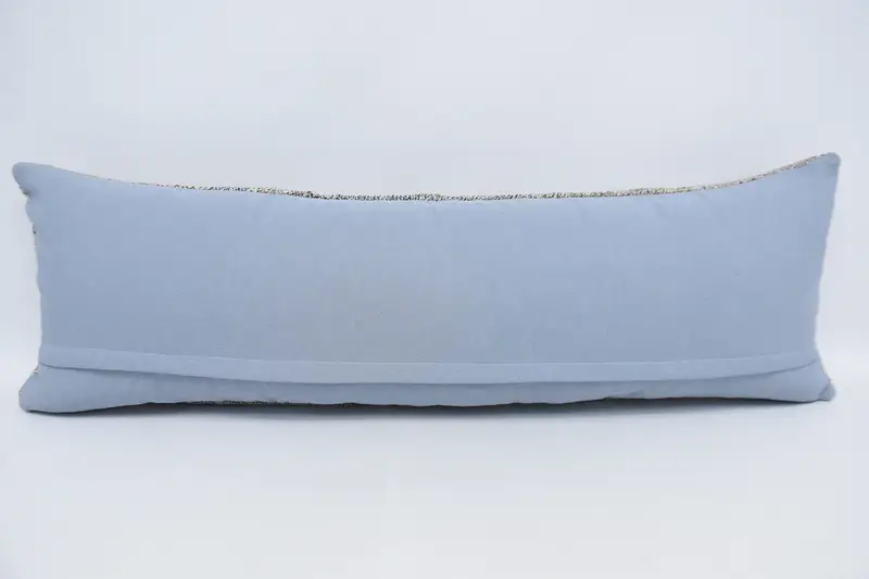 Knitted Pillow Cover, Pillow for Sofa, Interior Designer Pillow, Patio Cushion, 16x48 Brown Pillow Case, Cushion Case, Handmade Kilim Cushion - 6
