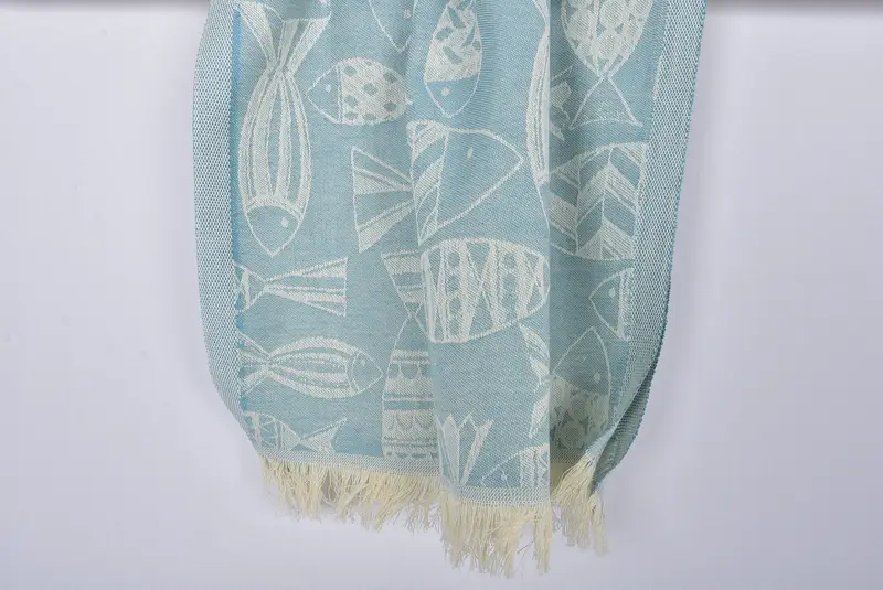 Bathroom Towels, Personalized Kitchen Towel, Personalized Gifts, Monogrammed Turkish Towel, 28x20 Cotton Fish Design Towel, House Warming Gift - 8