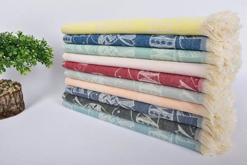 Bathroom Towels, Personalized Kitchen Towel, Personalized Gifts, Monogrammed Turkish Towel, 28x20 Cotton Fish Design Towel, House Warming Gift - 3